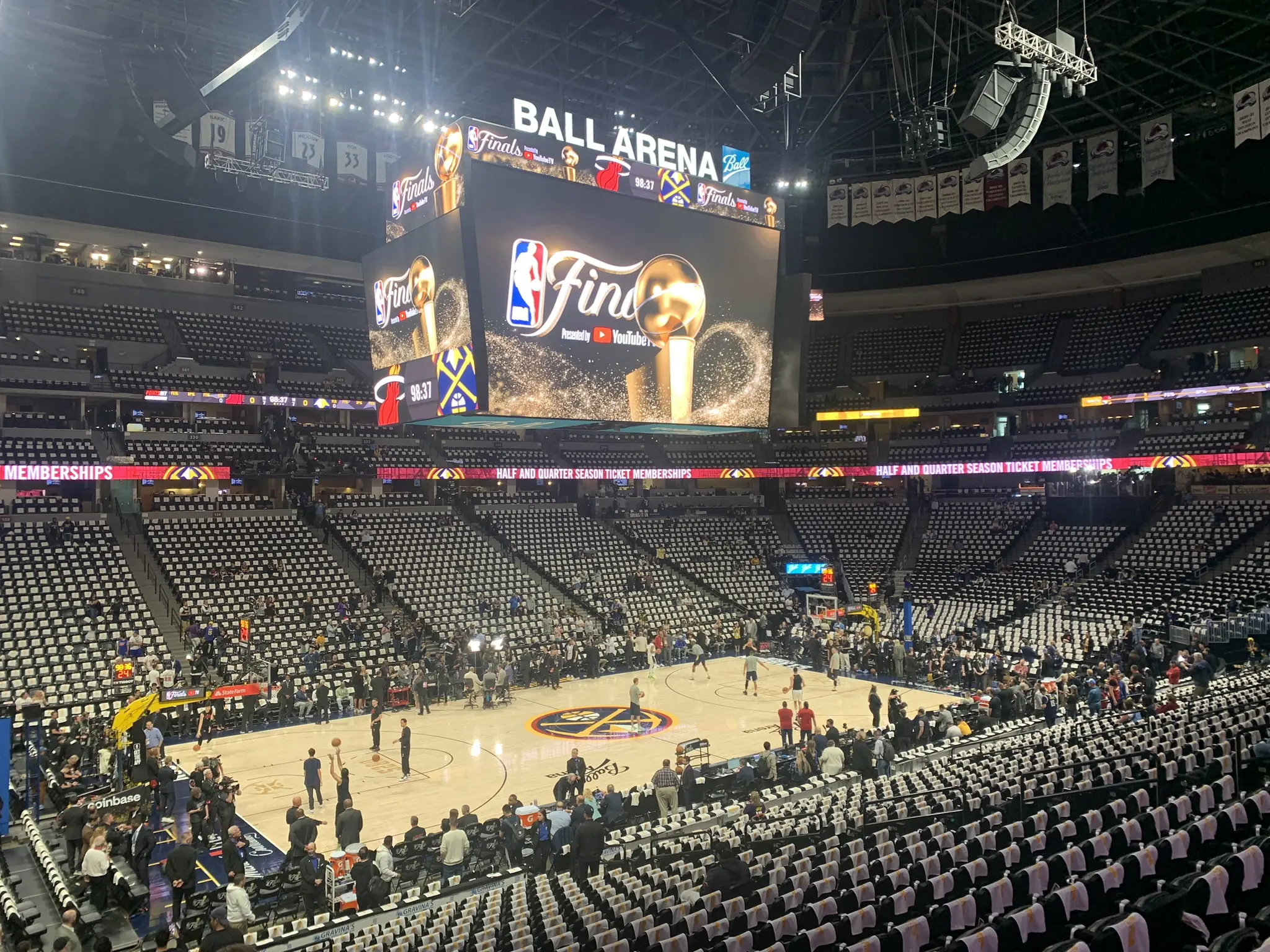 A packed Ball Arena during the 2023 NBA Finals